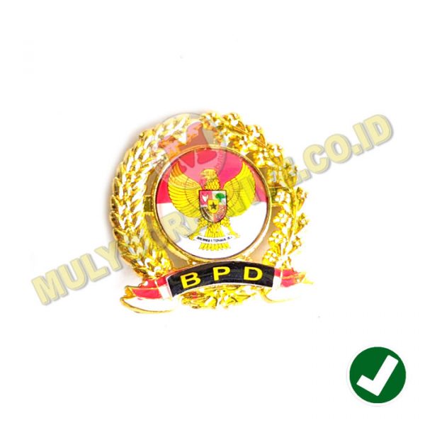 Pin Bros Logo Bpd Desa Lencana Bpd Garuda Merah Putih Murah Pesan