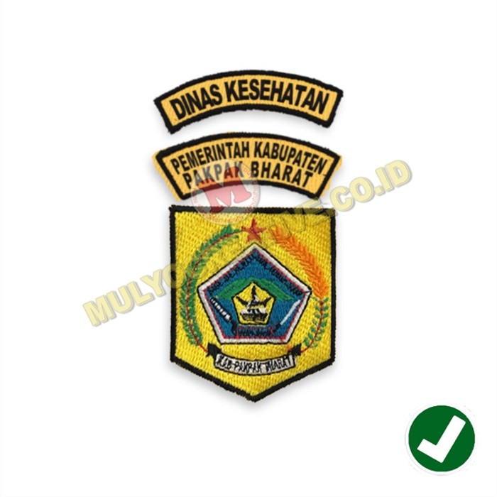 Pesan Bed Bordir Logo Dinas Murah Bordir Pemkab Pakpak Bharat Lengkap