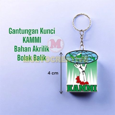 Order Gantungan Kunci KMMI Akrilik Dua Sisi Bolak Balik