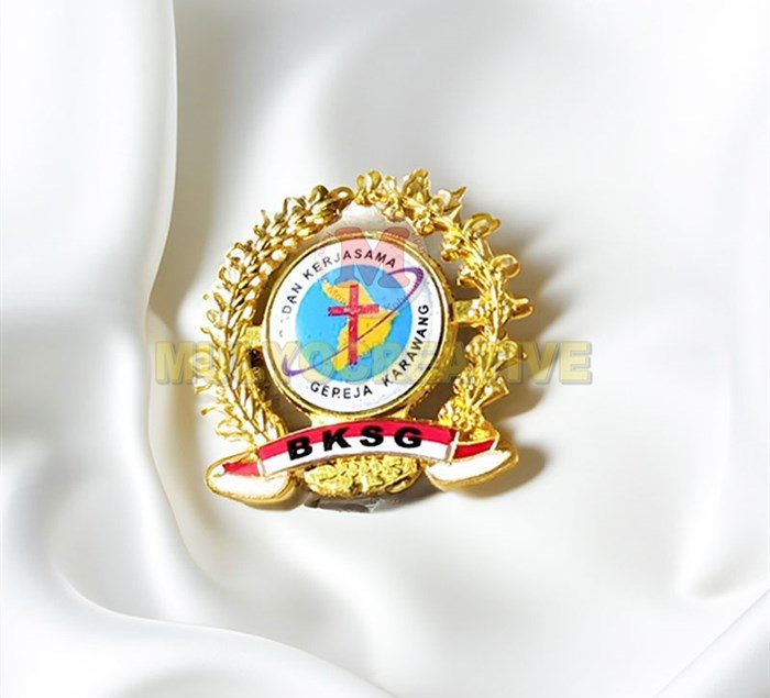 Order Pin BKSG Pin Bros Logo Badan Kerjasama Gereja Model Padi Dan ...