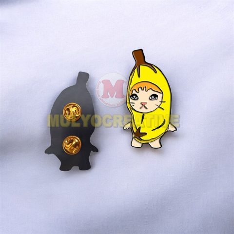 Jual Pin Enamel Meme Kucing Pisang Menangis