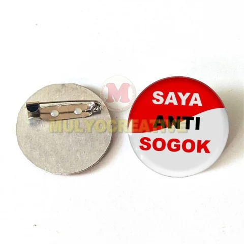 Jual Pin Saya Anti Sogok 